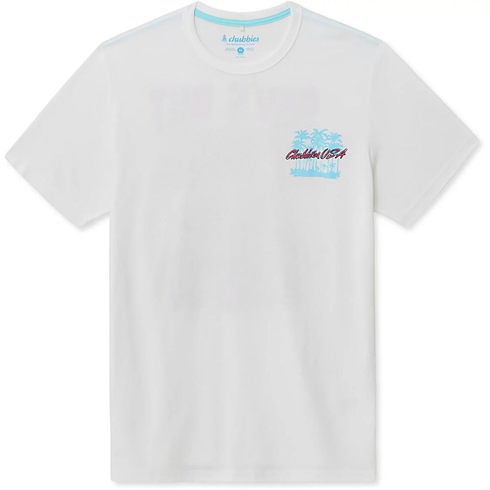 Men’s Chubbies The Weekend Has Arrived White T-Shirt Sz M NWT Sun's Out Thighs